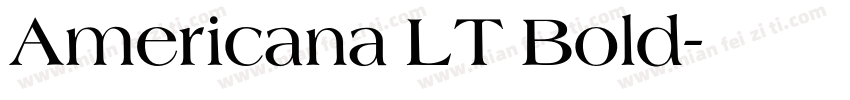 Americana LT Bold字体转换